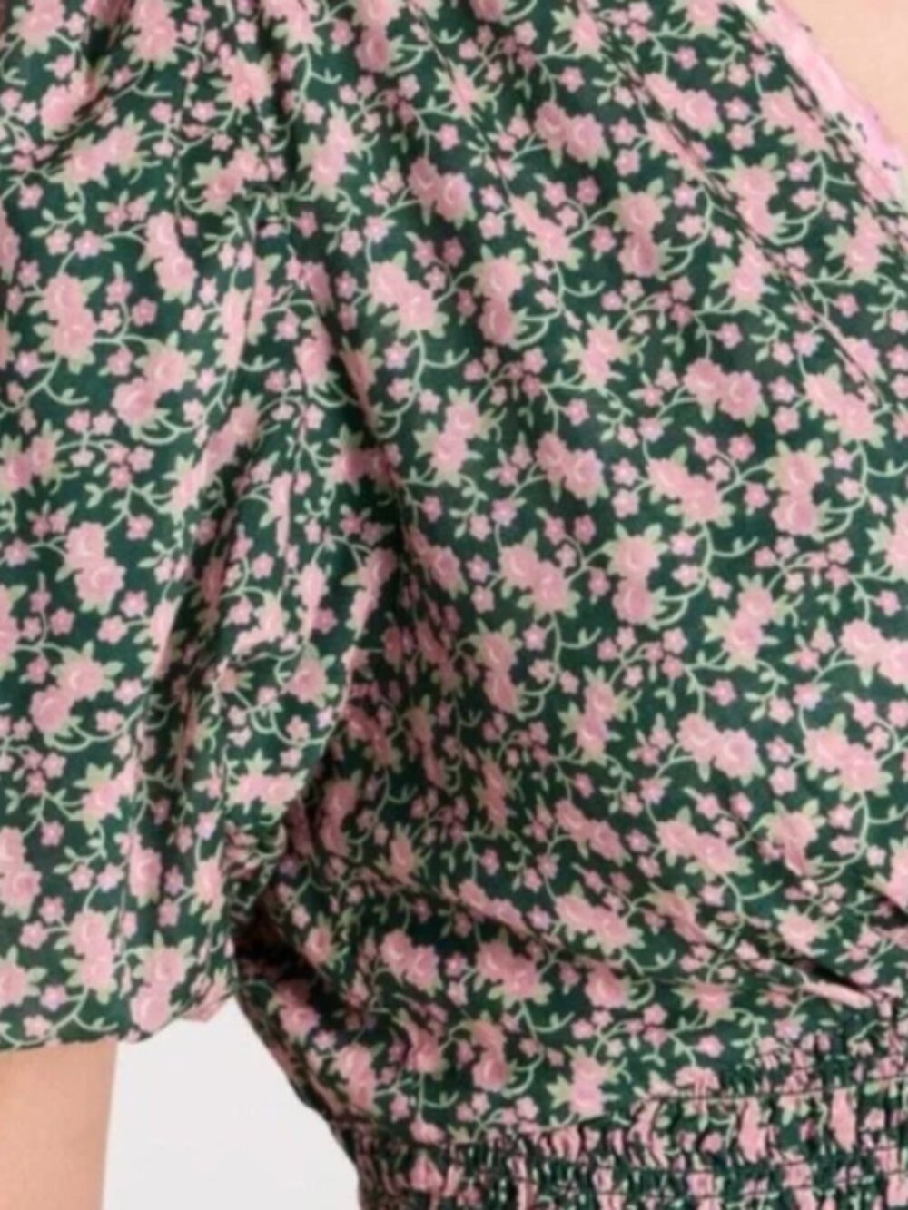 Trovata Birds of Paradis Smocked Floral Midi Dress - Tie Back - Picture 3 of 6